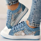 Cara™ | Elegant Women's Sneakers with Floral Details