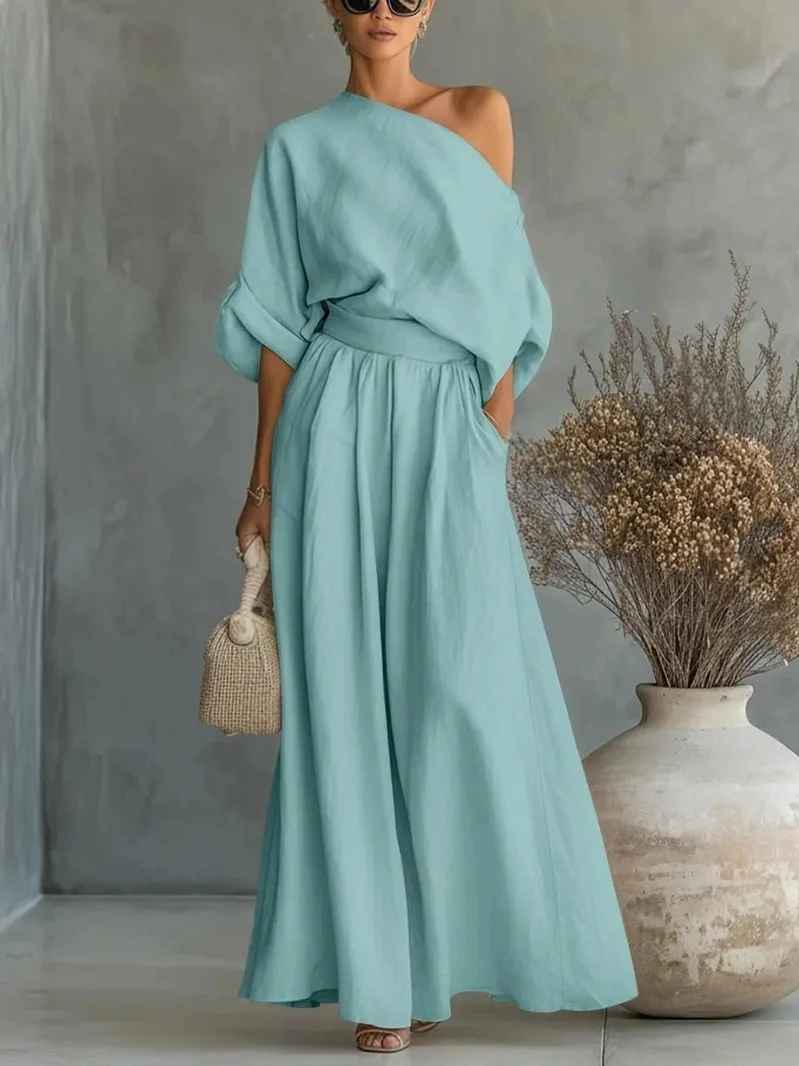 Lise™ | Soft Off-Shoulder Two-Piece Set