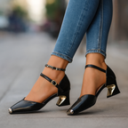 Penny | Metal-Tip Stiletto Heels