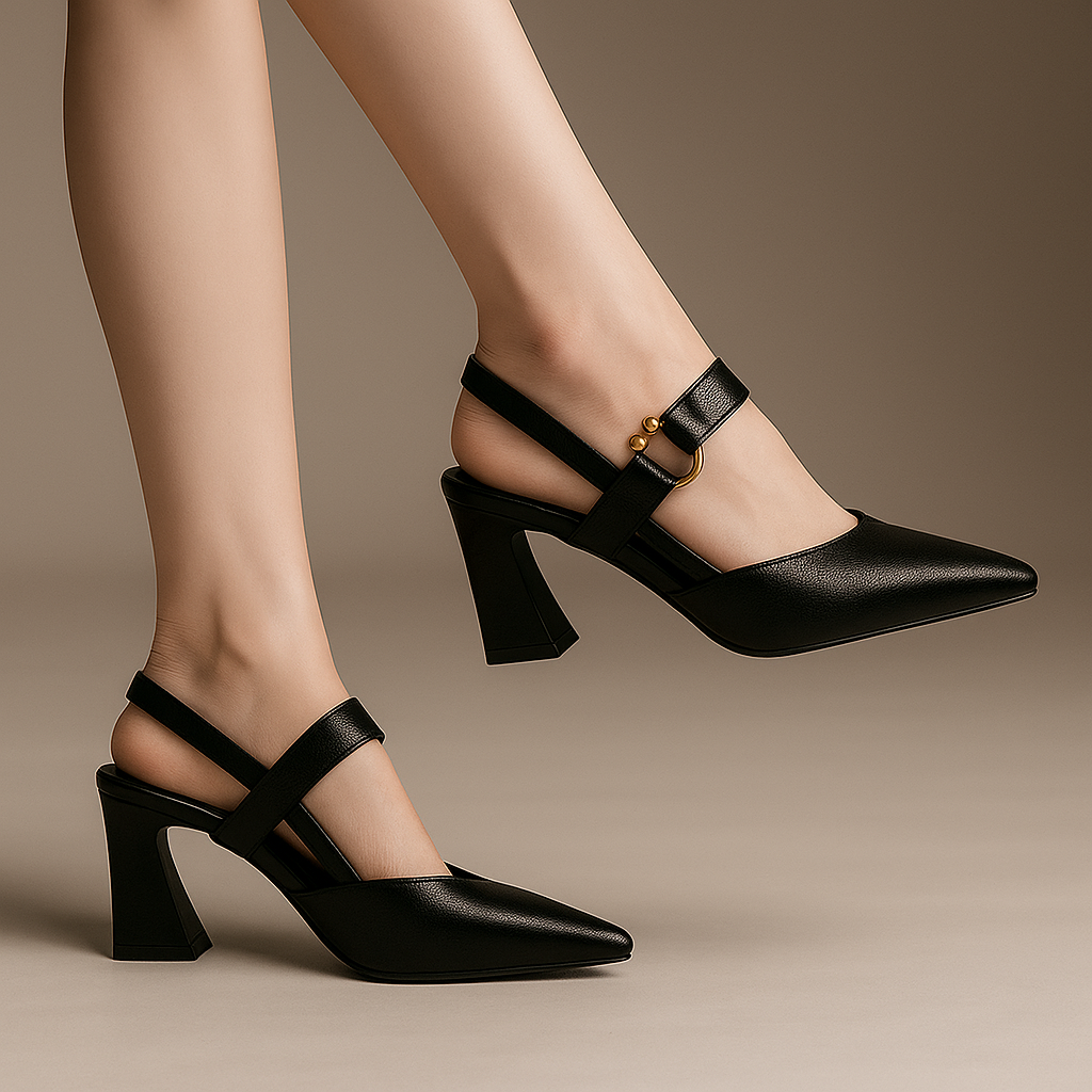 Heidi | Ring-Buckle Heels