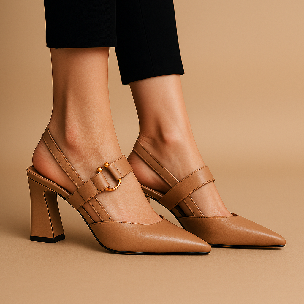 Heidi | Ring-Buckle Heels
