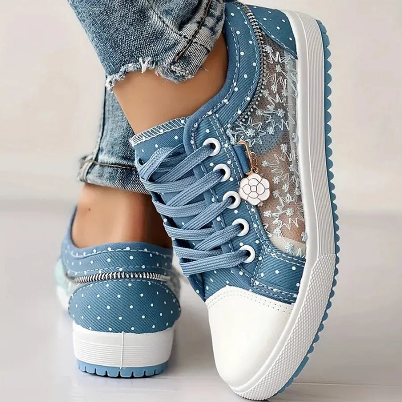 Cara™ | Elegant Women's Sneakers with Floral Details