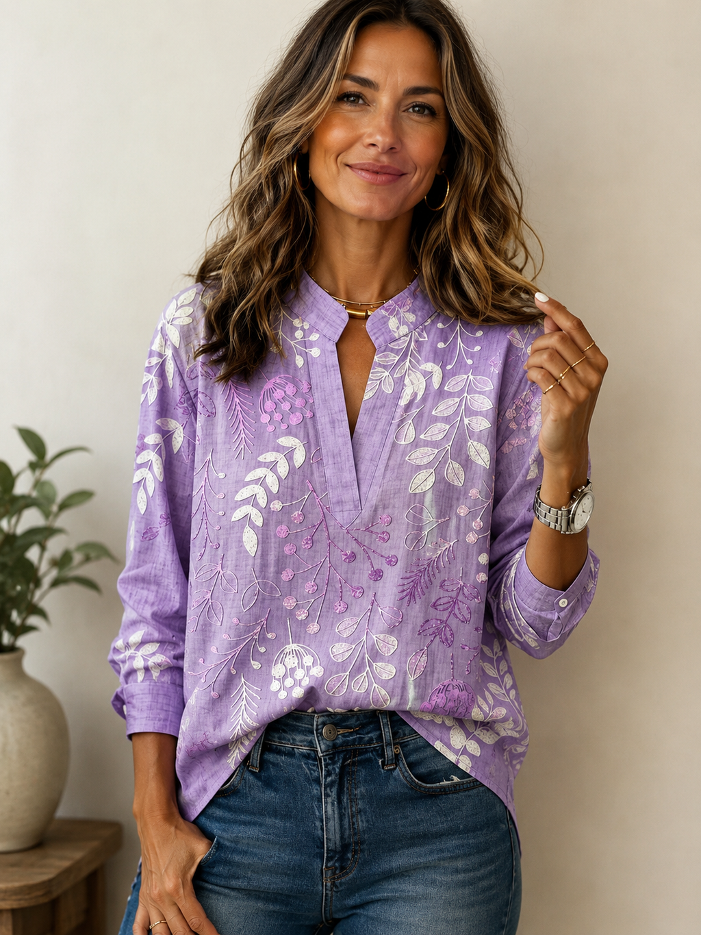 Brielle | Soft Touch Floral Blouse