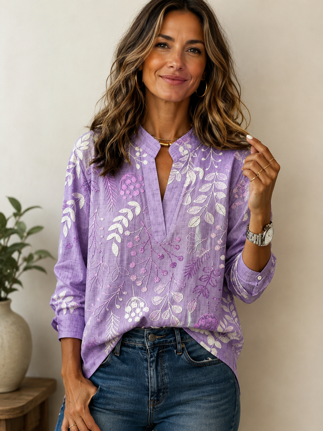 Brielle | Soft Touch Floral Blouse