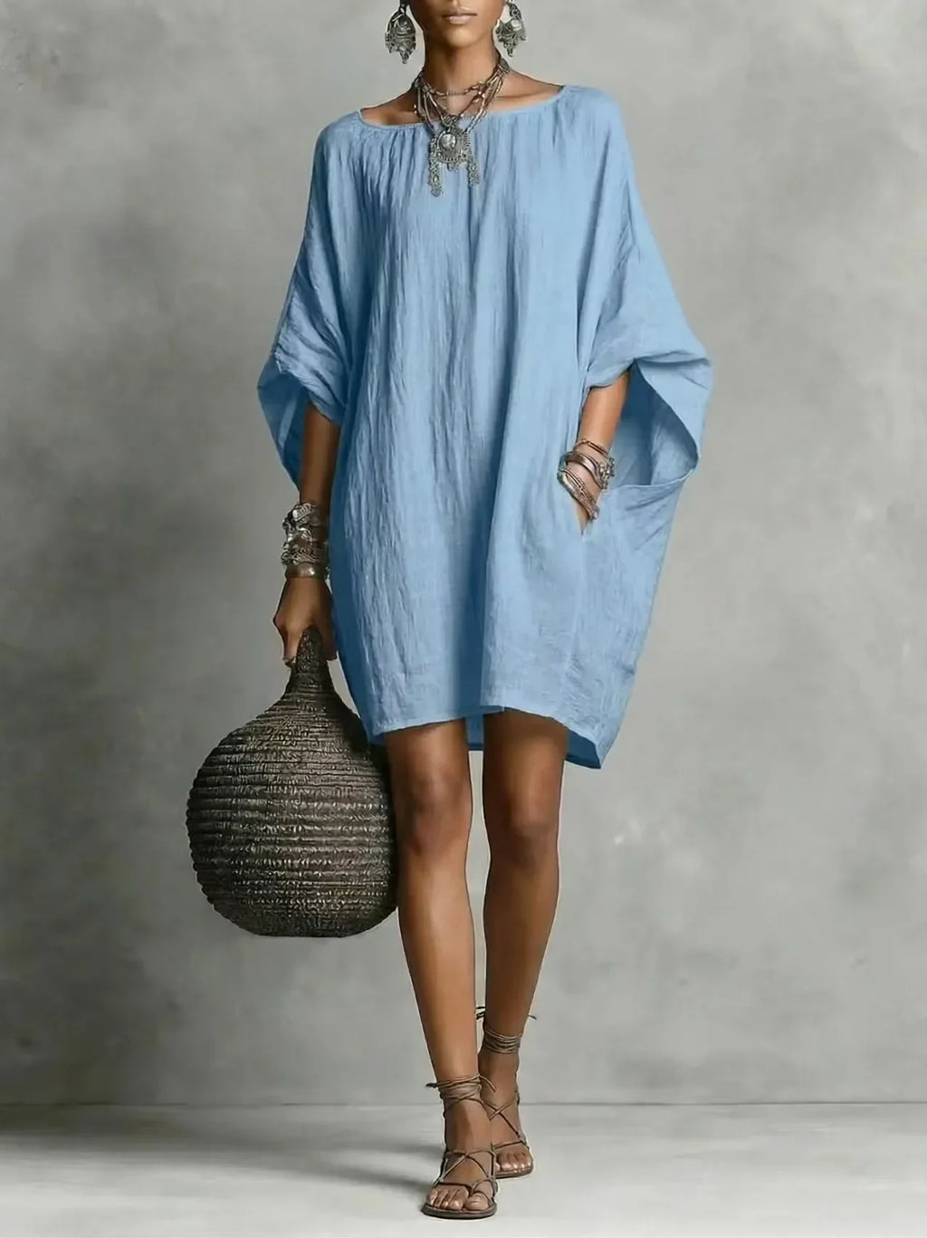 Celeste™ | Elegant Off-Shoulder Long Sleeve Dress