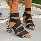 Mia | Leopard Wrap Heels
