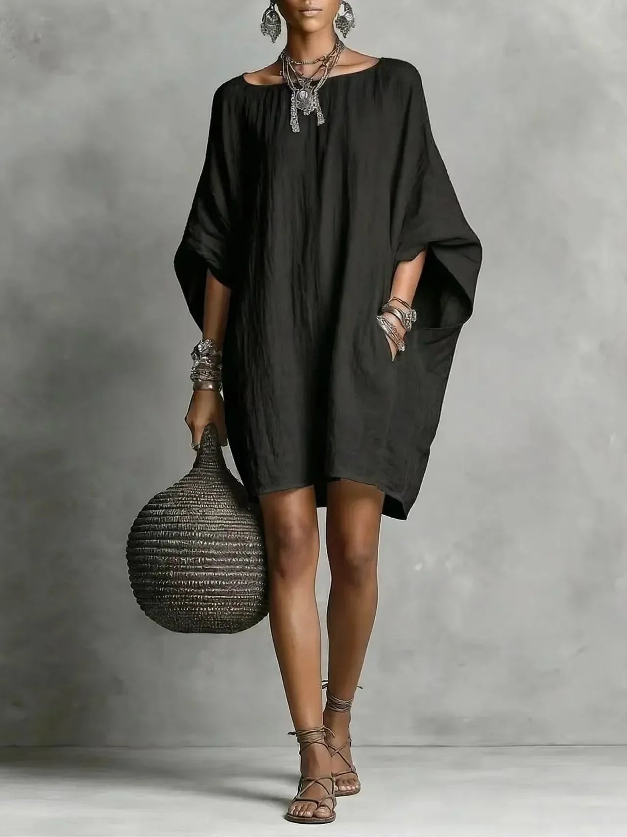 Celeste™ | Elegant Off-Shoulder Long Sleeve Dress