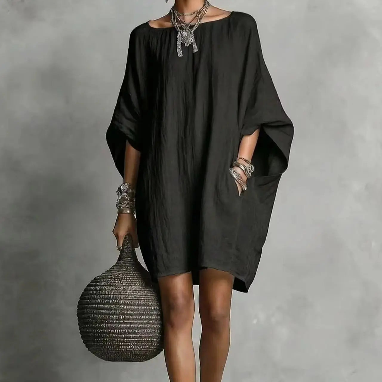 Celeste™ | Elegant Off-Shoulder Long Sleeve Dress