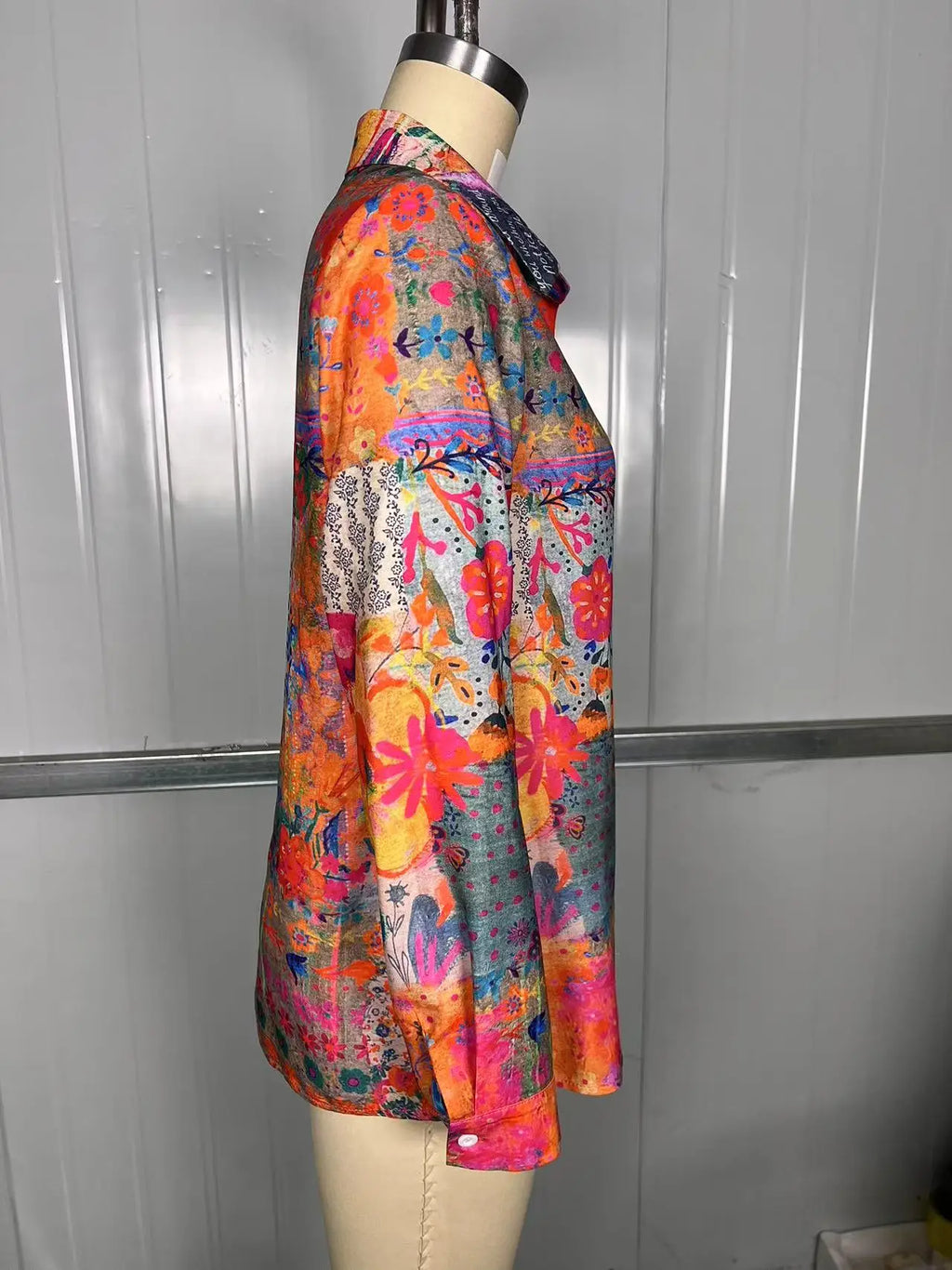 Poppy | Retro Bohemian Floral Long Sleeve Shirt
