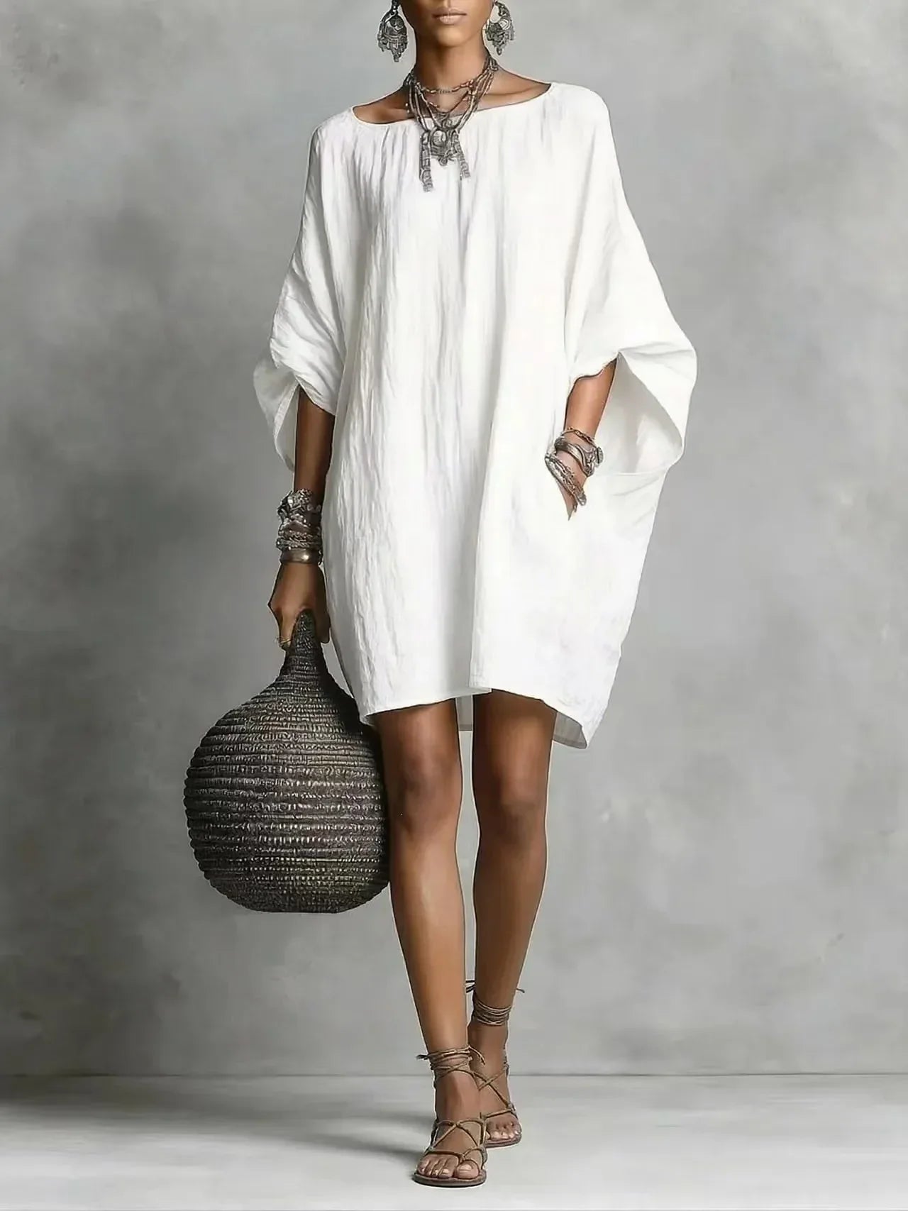 Celeste™ | Elegant Off-Shoulder Long Sleeve Dress