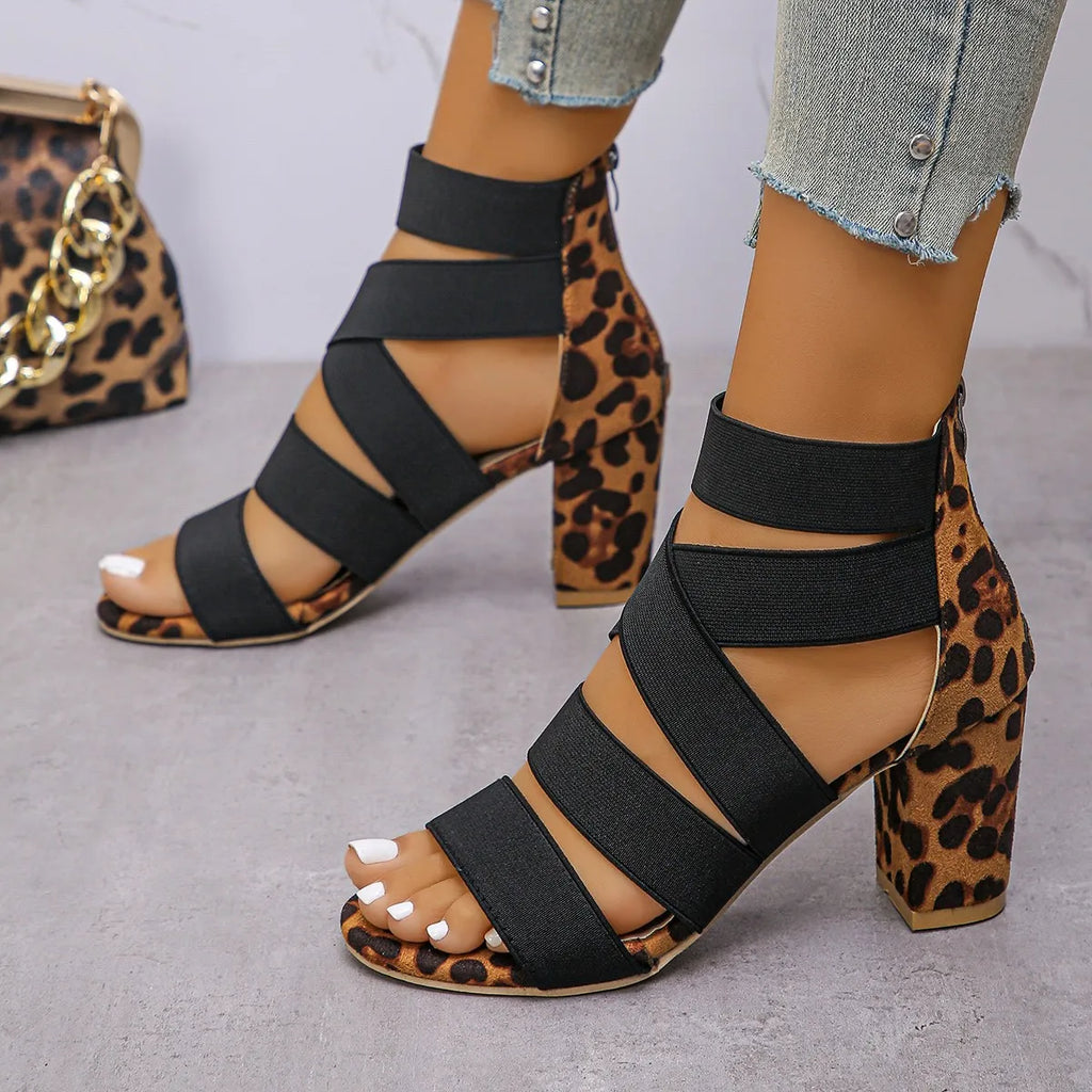 Mia | Leopard Wrap Heels