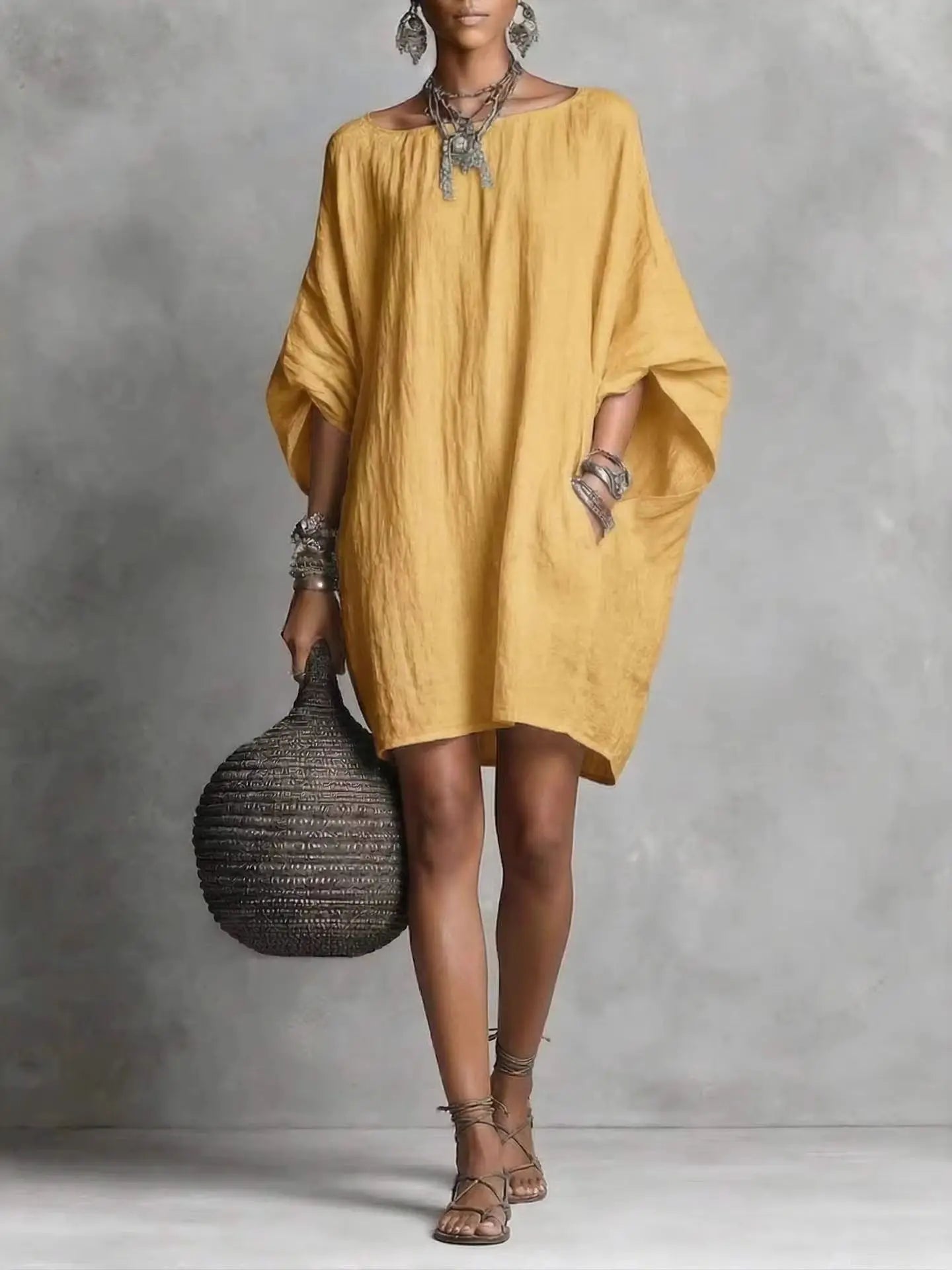 Celeste™ | Elegant Off-Shoulder Long Sleeve Dress