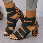 Mia | Leopard Wrap Heels
