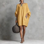 Celeste™ | Elegant Off-Shoulder Long Sleeve Dress