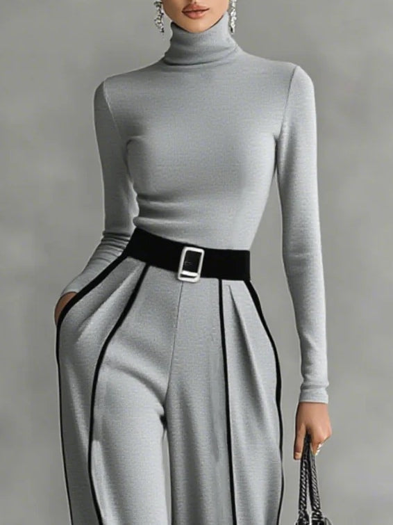 Solana™ | Long Sleeve Turtleneck Wide-Leg Set