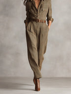 Anna™ | Elegant Checkered Jumpsuit